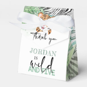 Lion Personalised Wild 5th Birthday Favour Box
