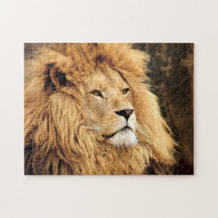 Lion Photo Face Jigsaw Puzzle