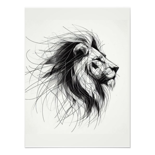 lion photo print (Front)