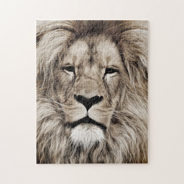 Lion Photo Puzzle (Vertical)