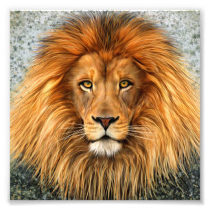 Lion Photograph Paint Art image