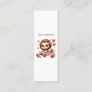 Lion Pilot Birthday Calling Card