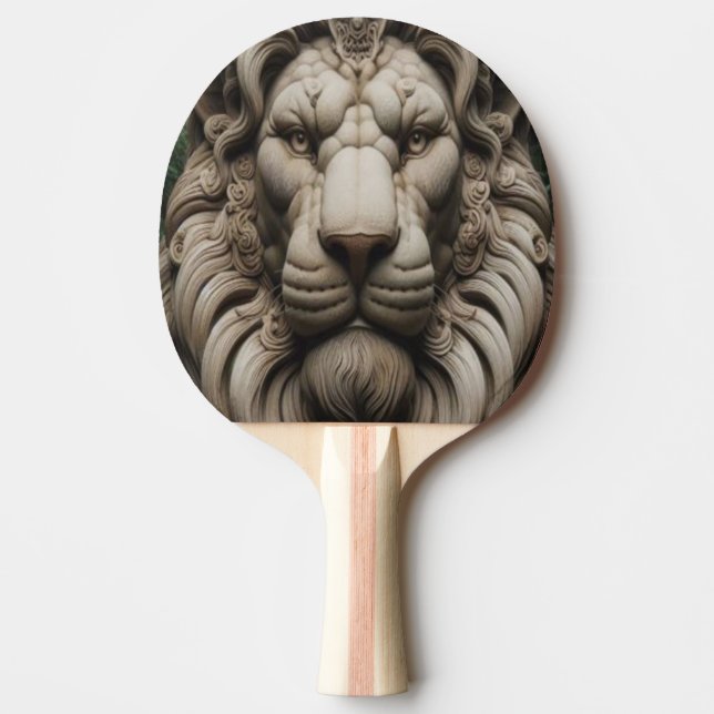 Lion Ping Pong Paddle (Front)