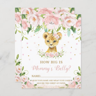 Lion Pink Floral How Big is Mummy's Belly Game