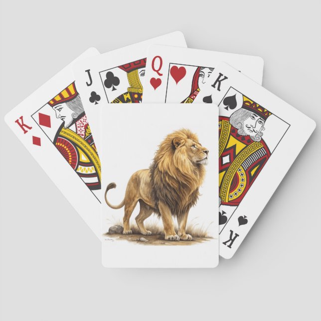Lion Playing Cards (Back)