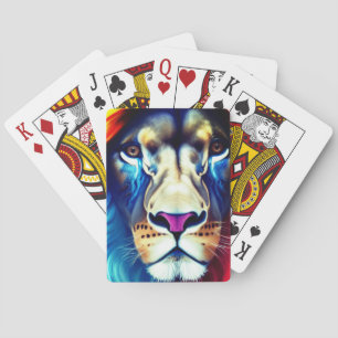 Lion Playing Cards