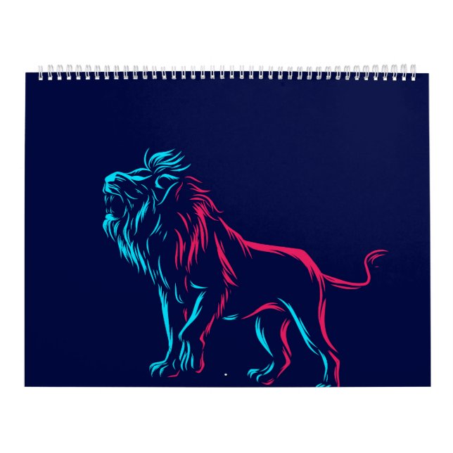 Lion pop art calendar (Cover)