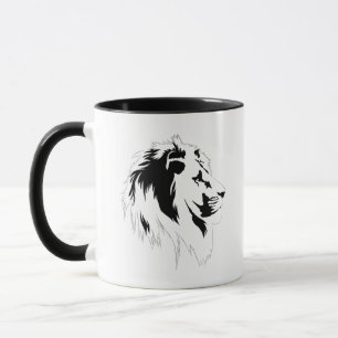 Lion Portrait (black) Mug
