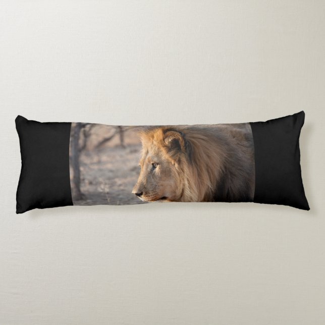 Lion Portrait Body Cushion (Back)