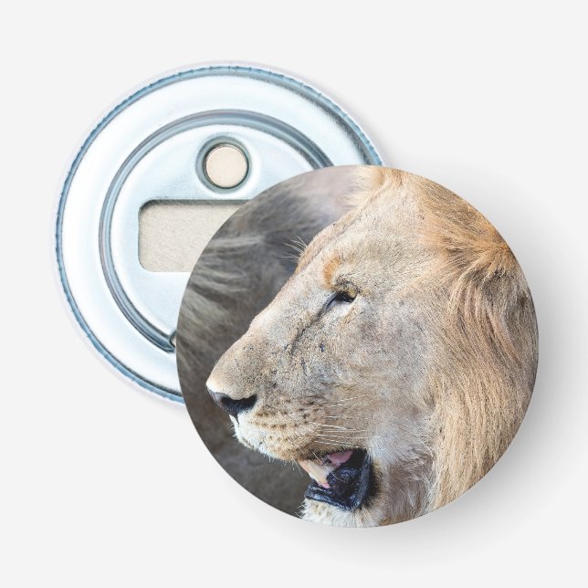 Lion Portrait Bottle Opener (Front)