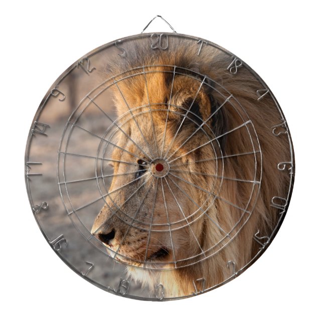 Lion Portrait Dartboard (Front)