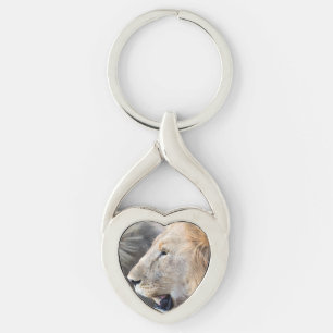 Lion Portrait Key Ring