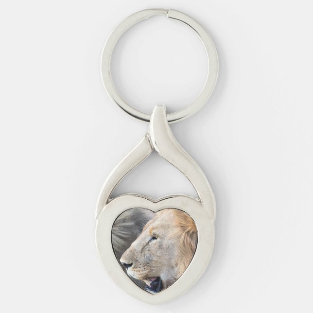 Lion Portrait Key Ring (Front)