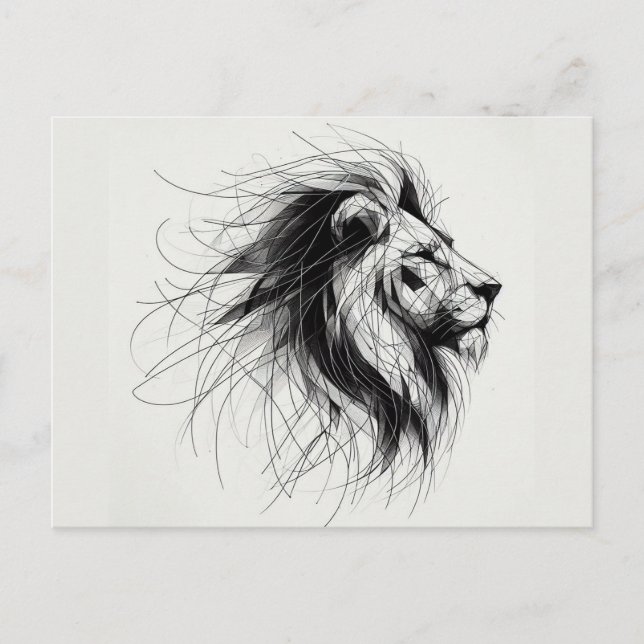 lion postcard (Front)
