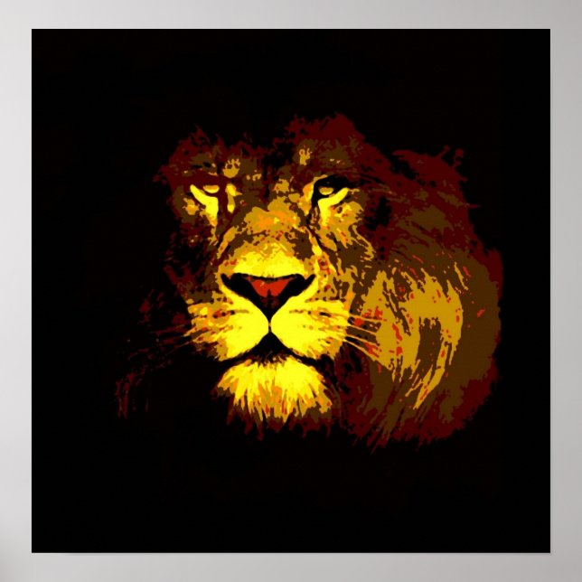 Lion Poster Print (Front)