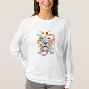 Lion Predator Pixel Retro Lion Safari Gift T-Shirt