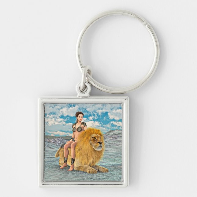 Lion Queen Fantas Key Ring (Front)