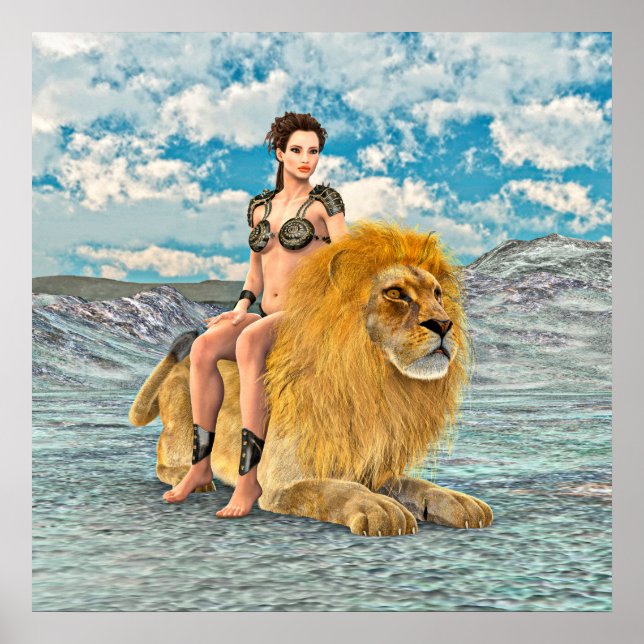 Lion Queen Fantas Poster (Front)