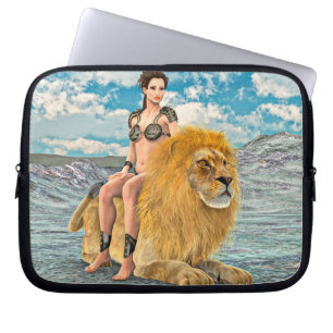 Lion Queen Fantasy Laptop Sleeve