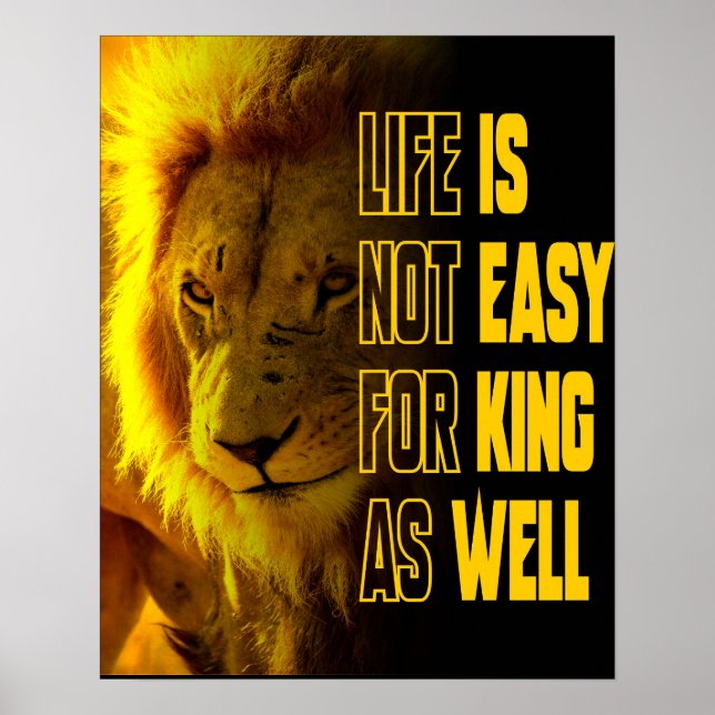 Lion Quote  Poster (Front)