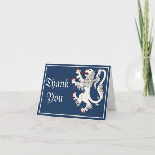 Lion Rampant Argent Thank You Card