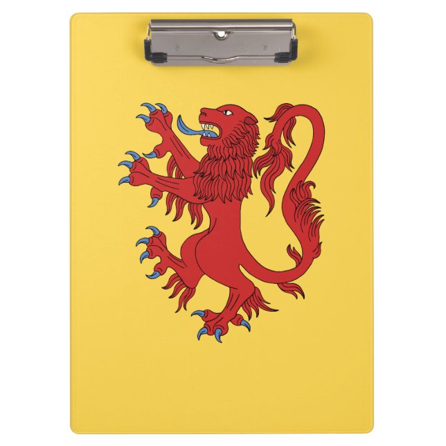 Lion Rampant Gules Clipboard (Front)