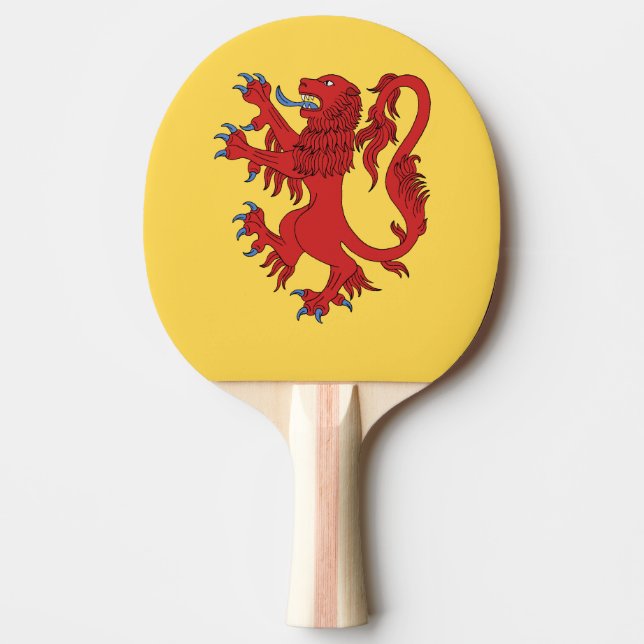 Lion Rampant Gules Ping Pong Paddle (Front)