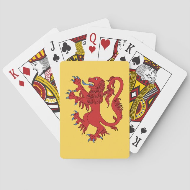 Lion Rampant Gules Playing Cards (Back)