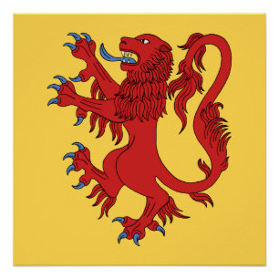 Lion Rampant Gules Poster