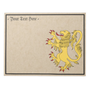 Lion Rampant Notepad