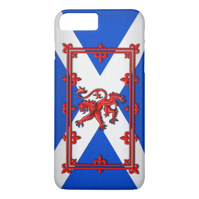 Lion Rampant On Scottish Flag Case-Mate iPhone Case (Back)
