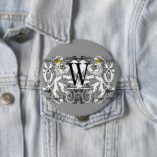 Lion Rampant Renaissance Wedding 10 Cm Round Badge