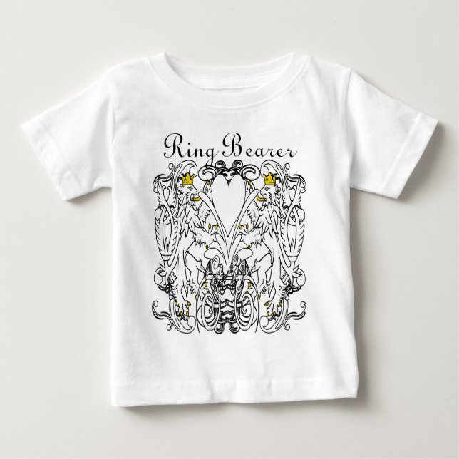 Lion Rampant Renaissance Wedding Baby T-Shirt (Front)