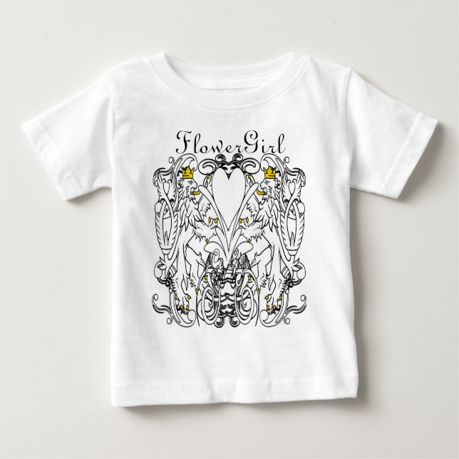 Lion Rampant Renaissance Wedding Baby T-Shirt (Front)