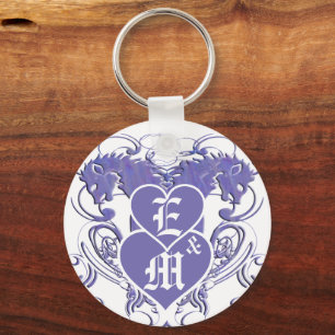 Lion Rampant Renaissance Wedding Key Ring