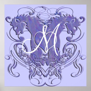 Lion Rampant Renaissance Wedding Poster