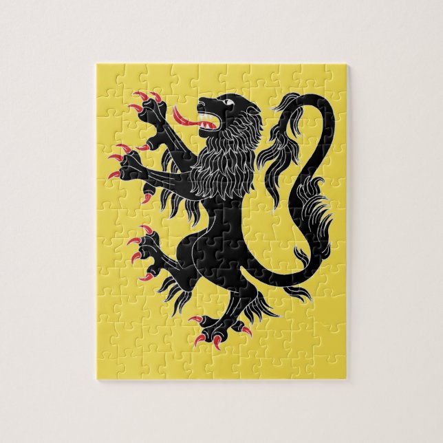 Lion Rampant Sable Jigsaw Puzzle (Vertical)