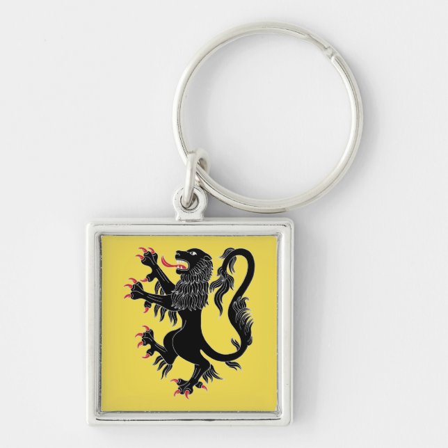 Lion Rampant Sable Key Ring (Front)