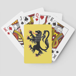 Lion Rampant Sable Playing Cards