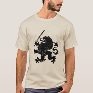 Lion Rampant with Sword Heraldry T-Shirt