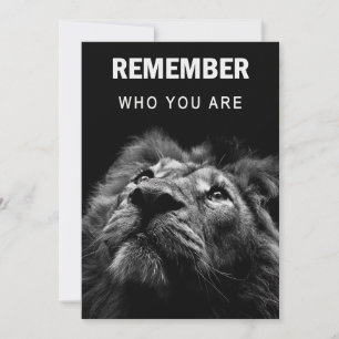 Lion Remember Who You Are Invitation