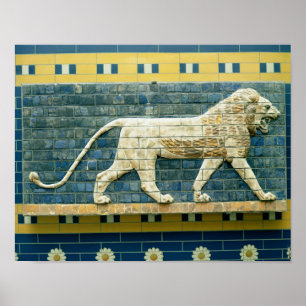 Lion representing Ishtar Poster