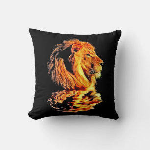 Lion Retro Art Cushion