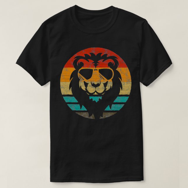 Lion Retro Style Vintage2  T-Shirt (Design Front)