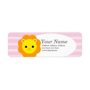 lion  return address stickers