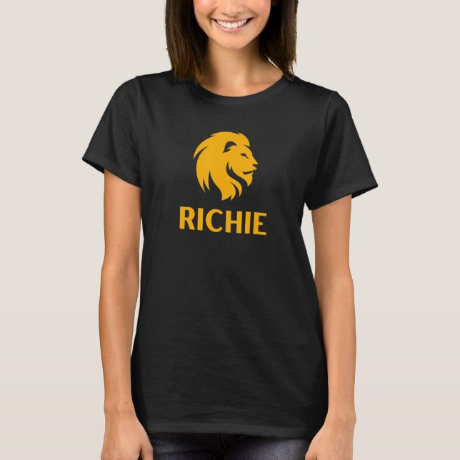 Lion Richie Funny T-Shirt (Front)