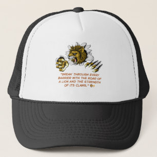 Lion Roar Power – Motivational Quote Trucker Cap