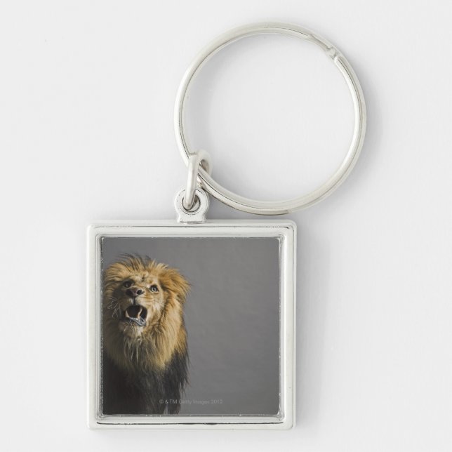 Lion roaring key ring (Front)