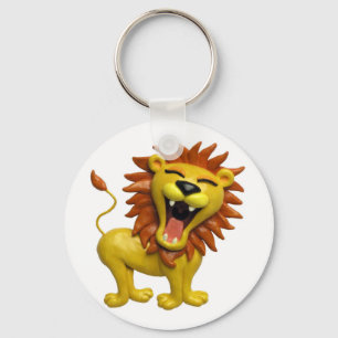 Lion Roaring Key Ring