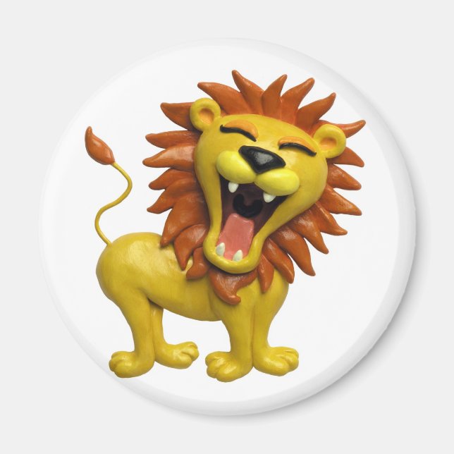 Lion Roaring Magnet (Front)